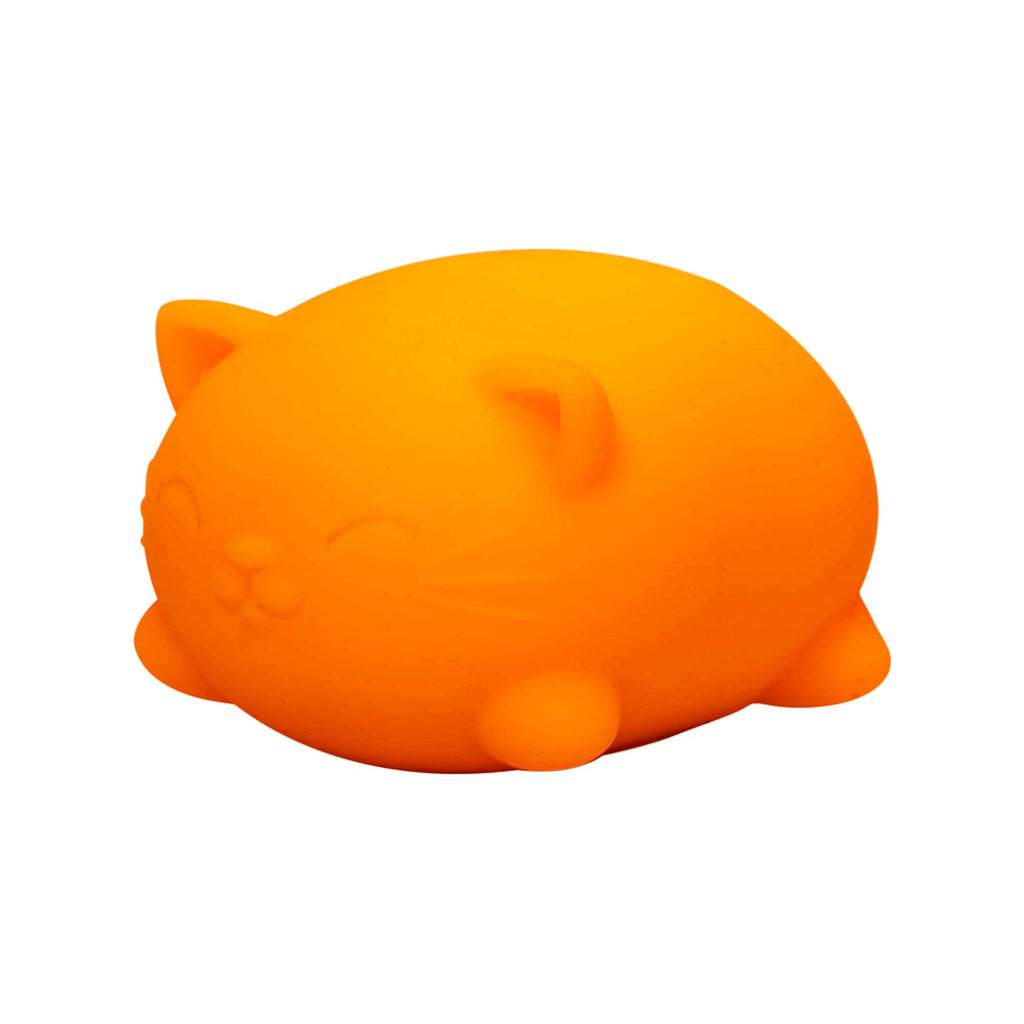 Nee Doh Cool Cats Orange Angle Squeeze Toy