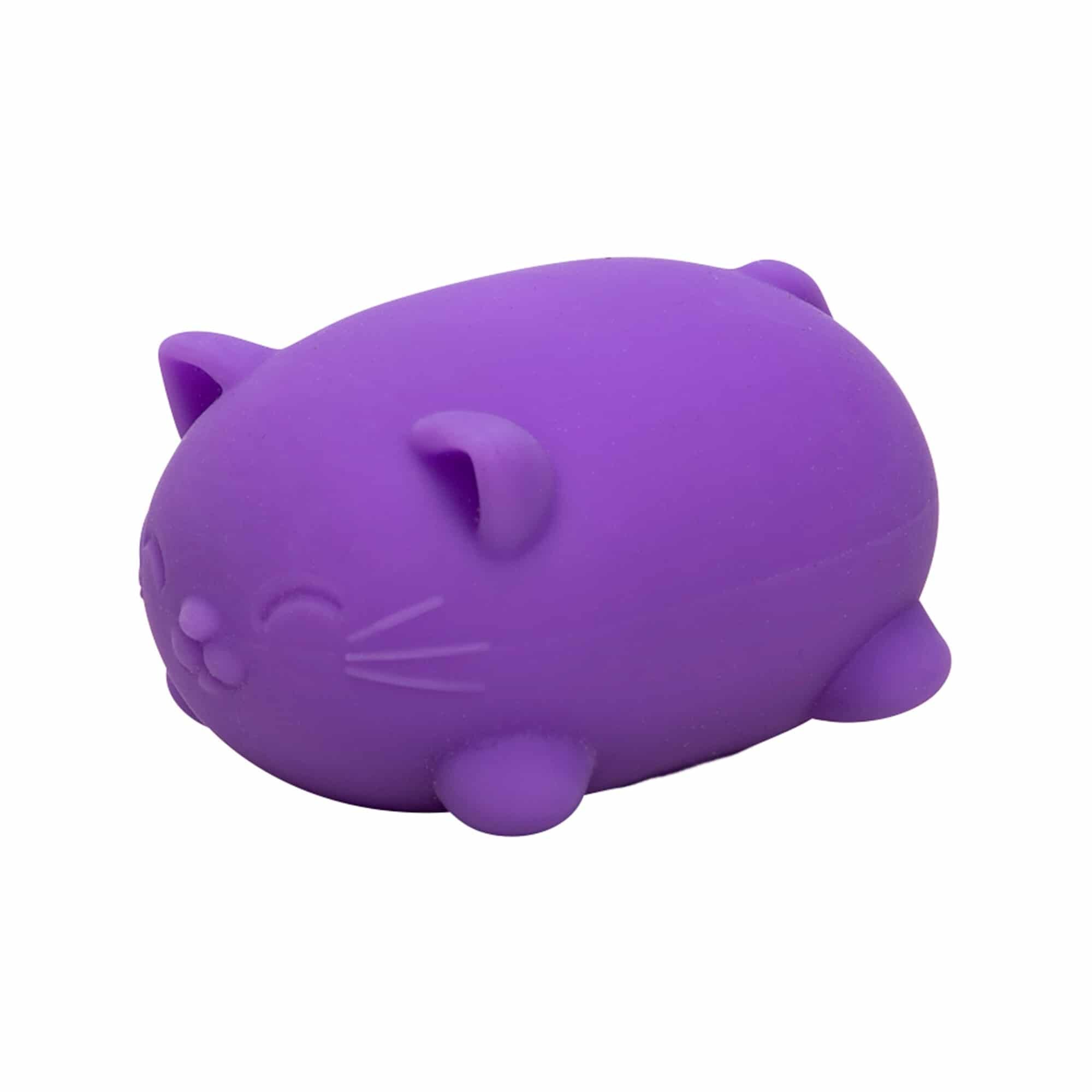 Nee Doh Cool Cats Purple Angle Squeeze Toy