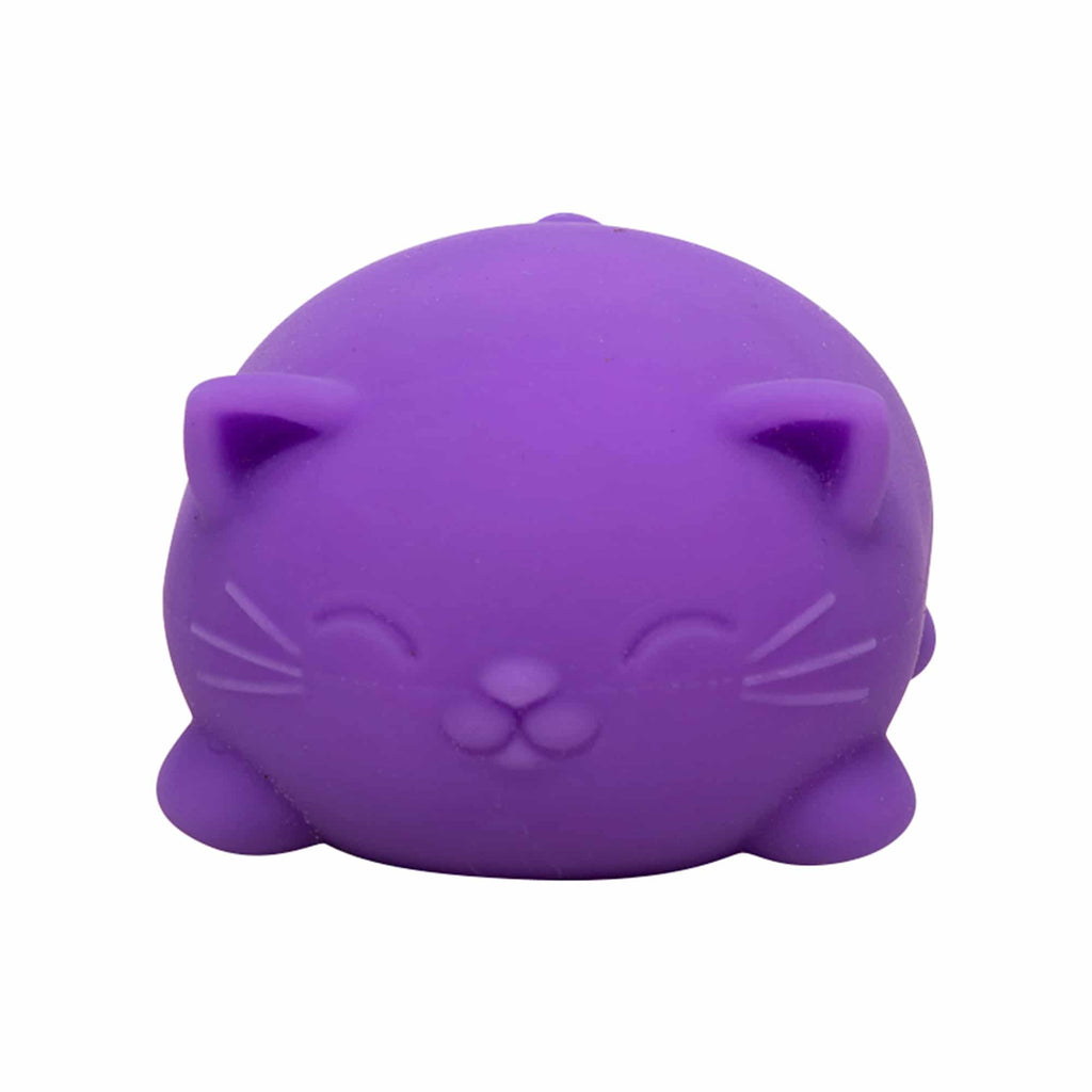 Nee Doh Cool Cats Purple Front Squeeze Toy