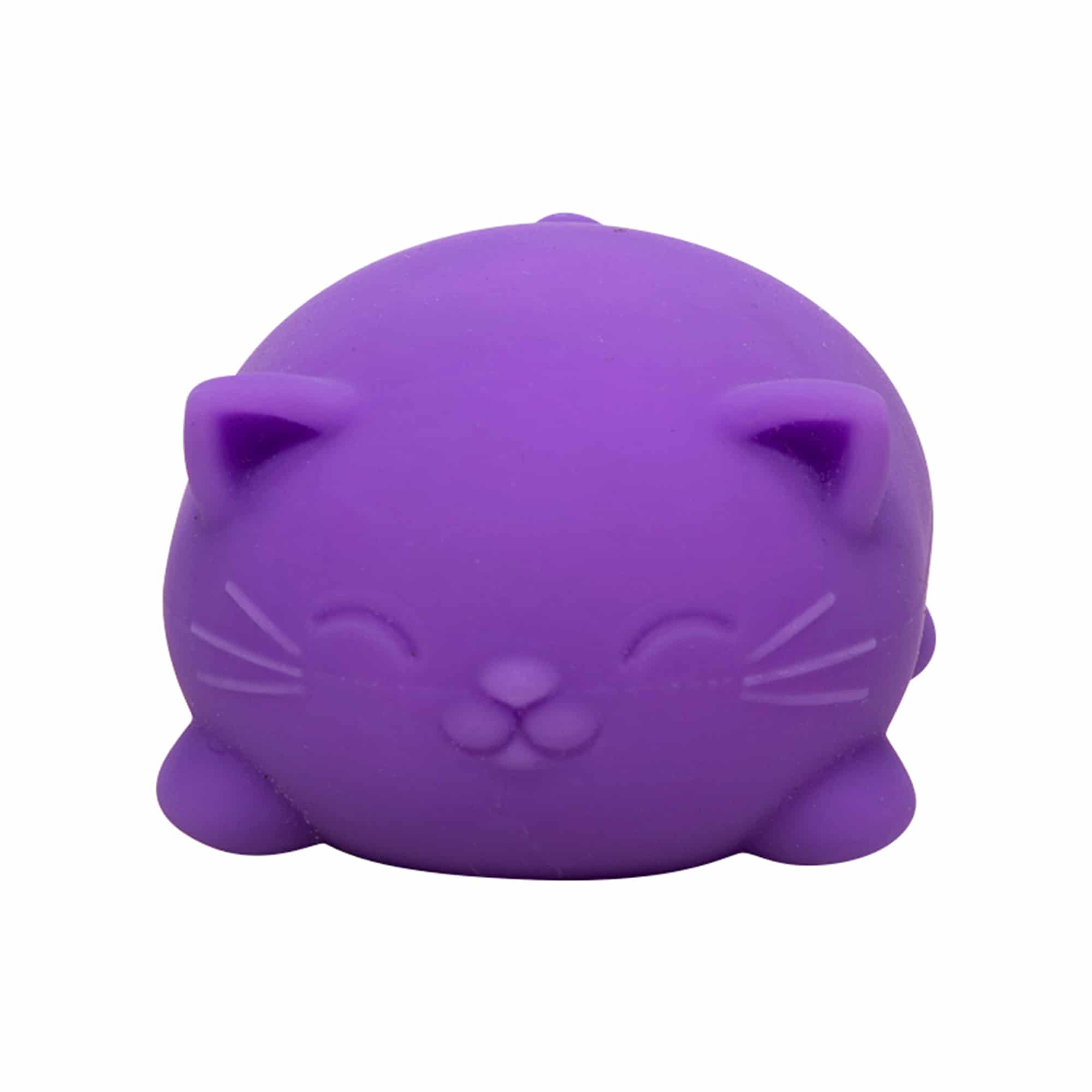 Nee Doh Cool Cats Purple Front Squeeze Toy