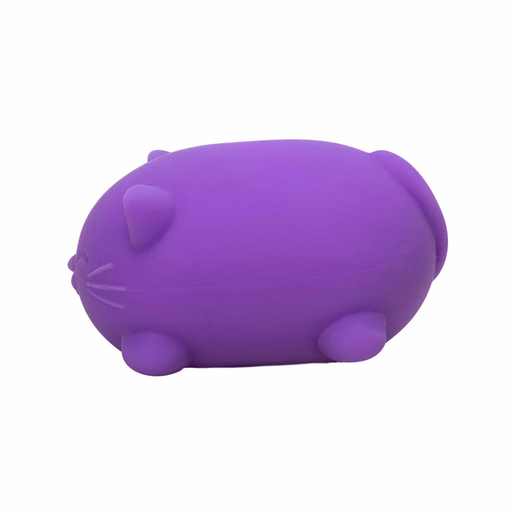 Nee Doh Cool Cats Purple Side Squeeze Toy
