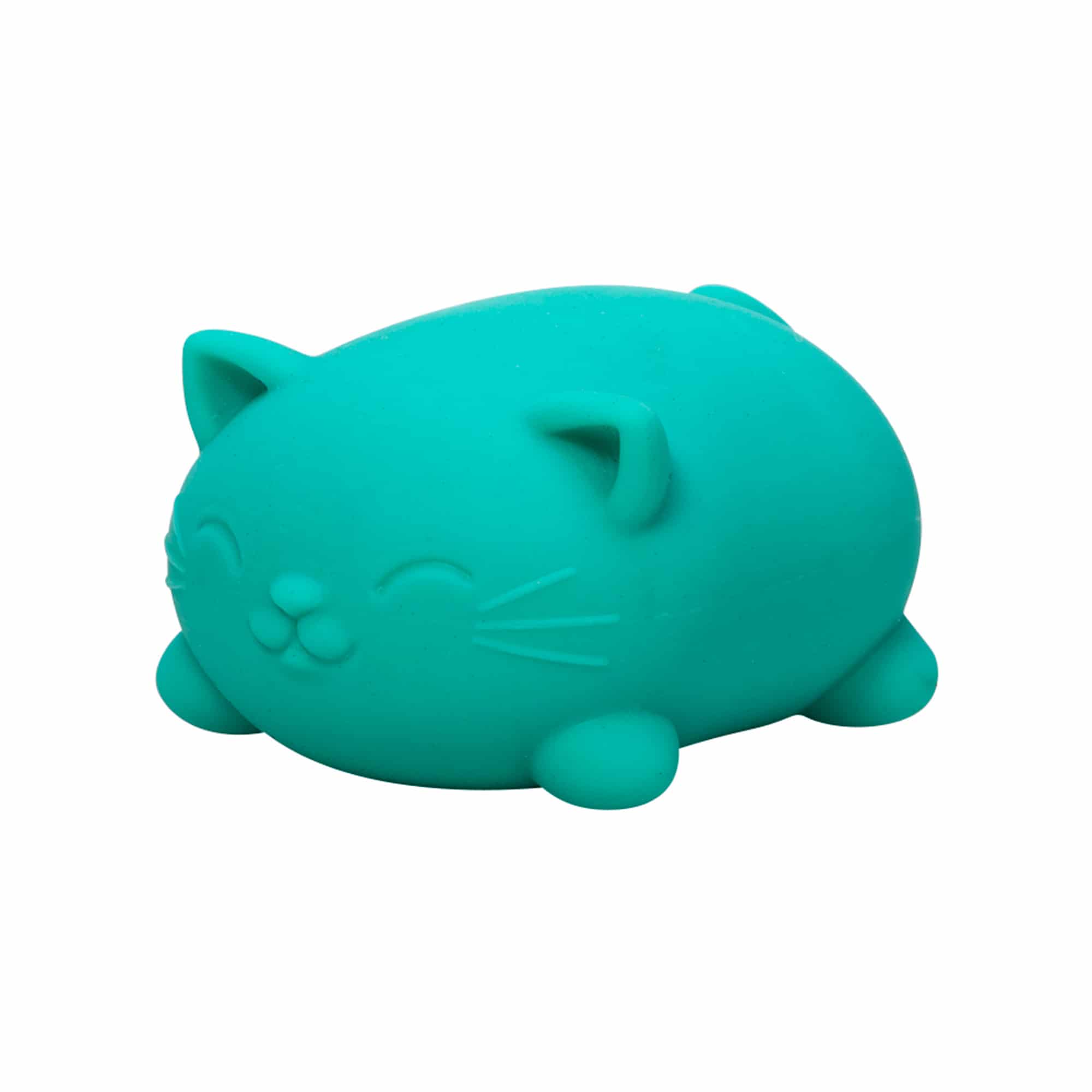 Nee Doh Cool Cats Teal Angle Squeeze Toy