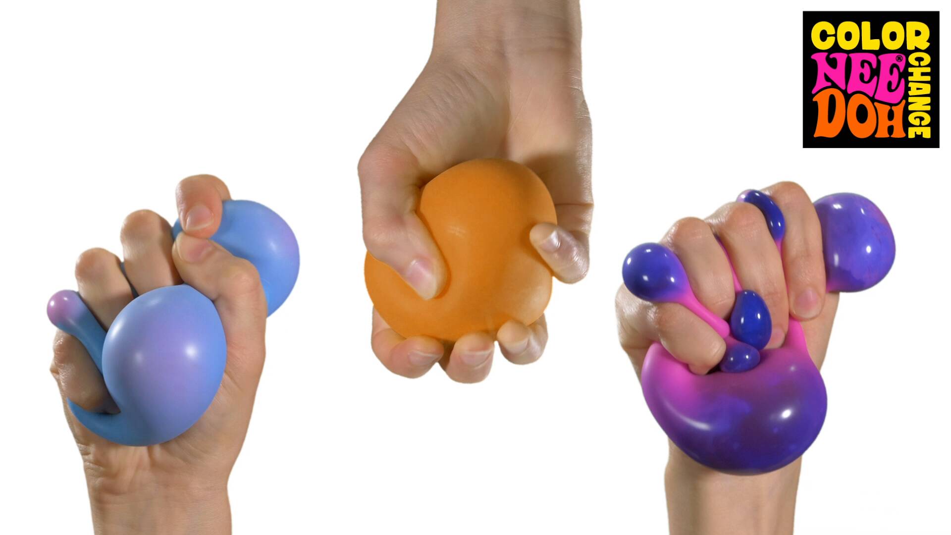 Color changing Nee Doh stressball video