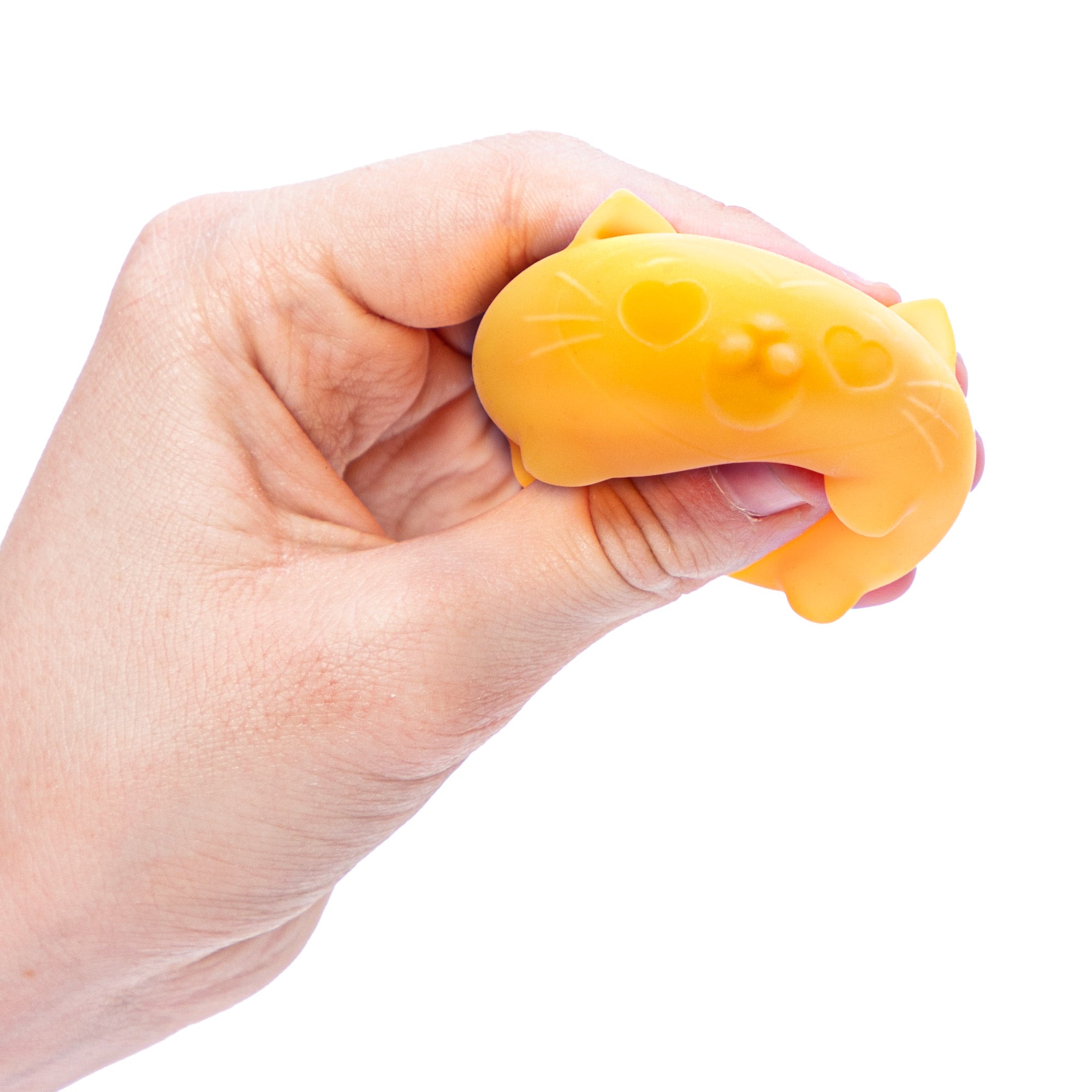 Teenie NeeDoh Cool Cats - Squish Orange