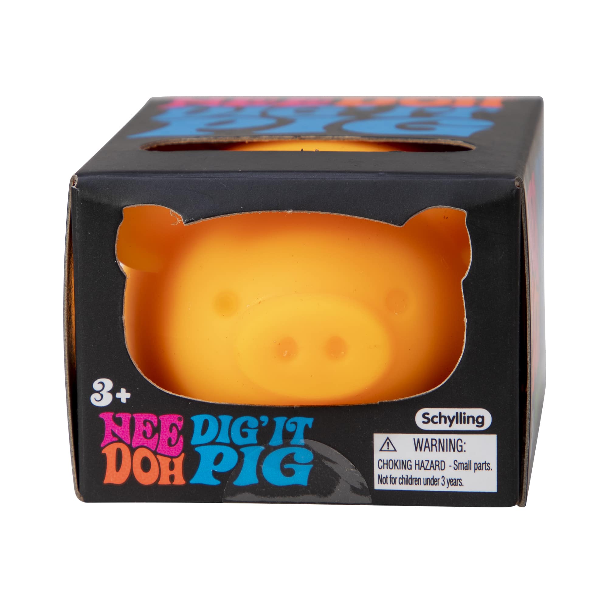 NeeDoh Dig it Pig - Orange Pkg Front