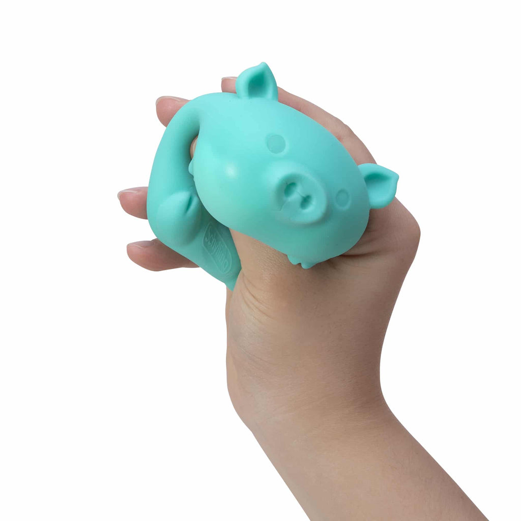 NeeDoh Dig it Pig - Teal Hands Squeeze Extreme