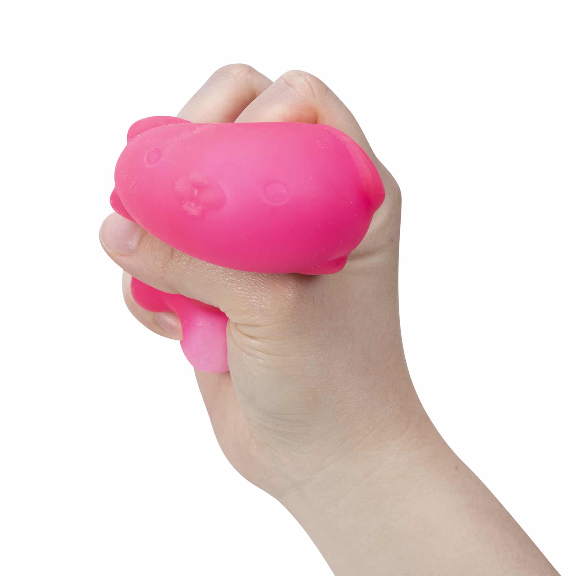 NeeDoh Funky Pup - Pink Squeezed