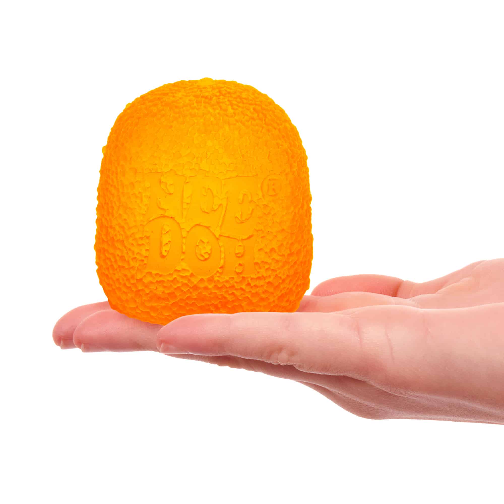 NeeDoh Gumdrop Orange in Hand