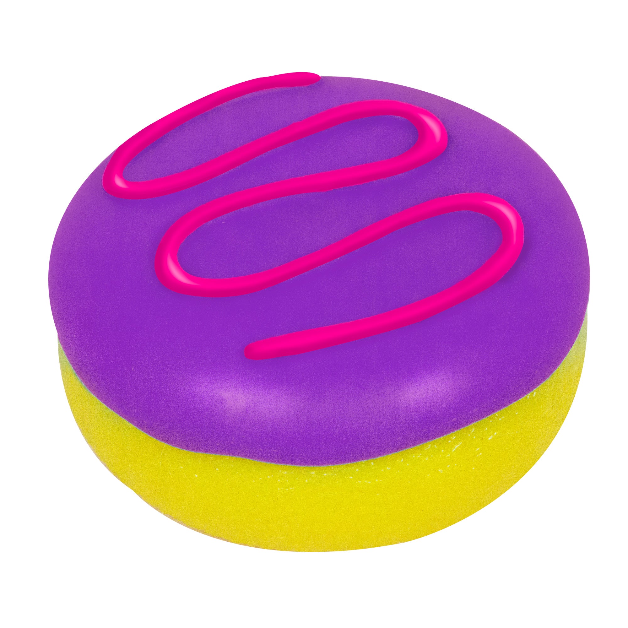 NeeDoh Jelly Donuts - Yellow Dohnut with Purple Frosting